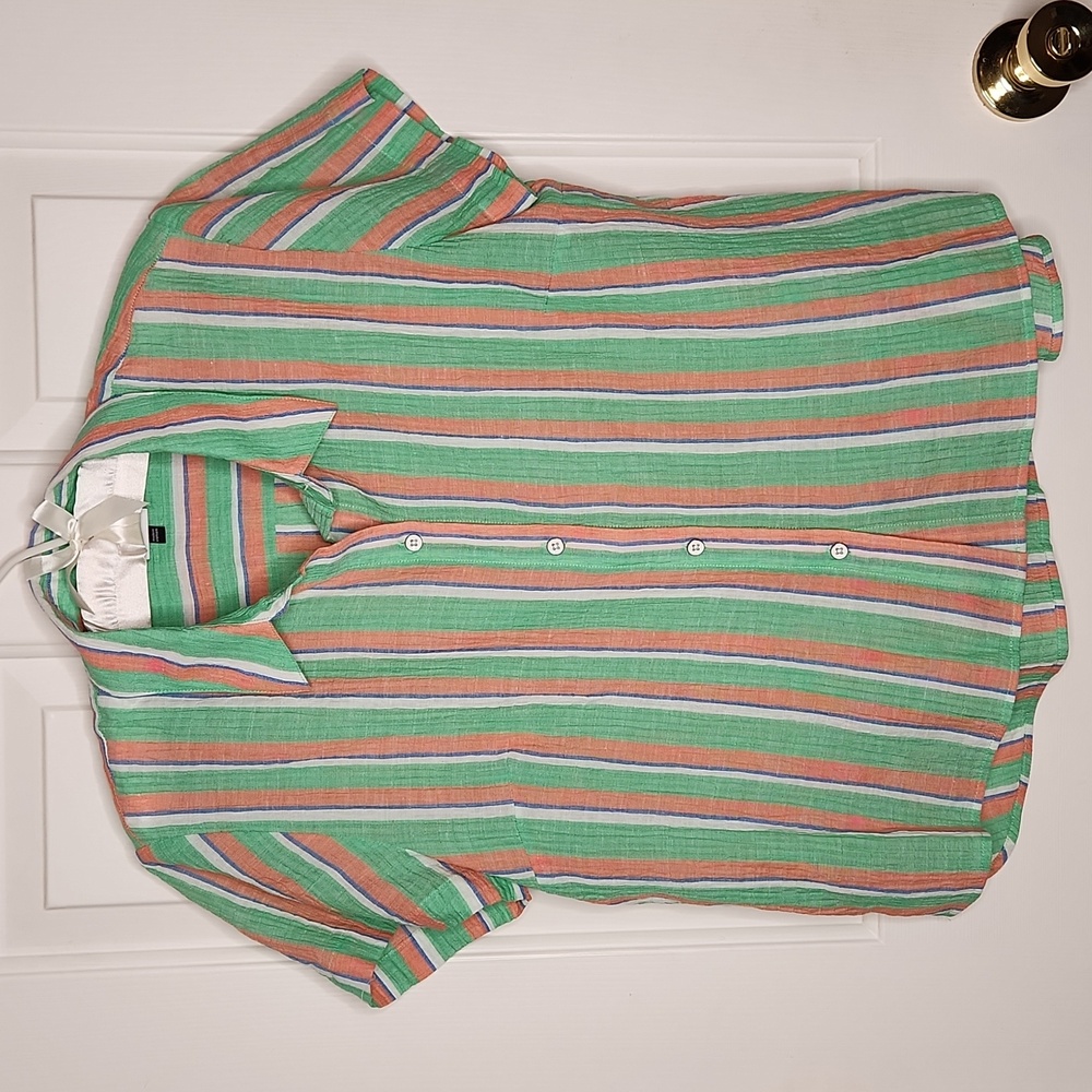Cabi Striped Camp Shirt Style 6201 Size M - Picture 7 of 11